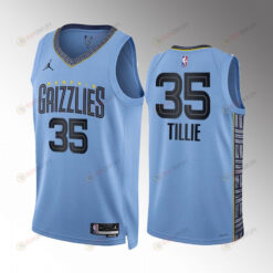 Killian Tillie 35 2022-23 Memphis Grizzlies Blue Statement Edition Jersey Swingman
