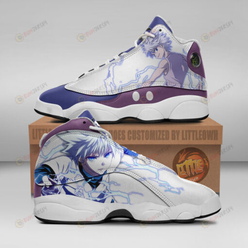 Killua Zoldyck Shoes Hunter X Hunter Anime Air Jordan 13 Shoes Sneakers