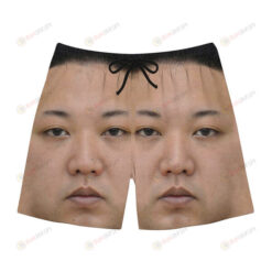 Kim Jong Un Face Hawaiian Men Shorts Swim Trunks - Print Shorts