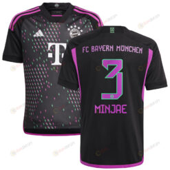 Kim Min-jae 3 Bayern Munich 2023/24 Away Youth Jersey - Black