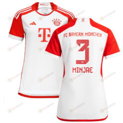 Kim Min-jae 3 Bayern Munich 2023/24 Home Women Jersey - White