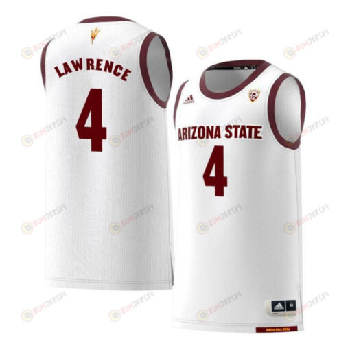 Kimani Lawrence 4 Arizona State Sun Devils Retro Basketball Men Jersey - White