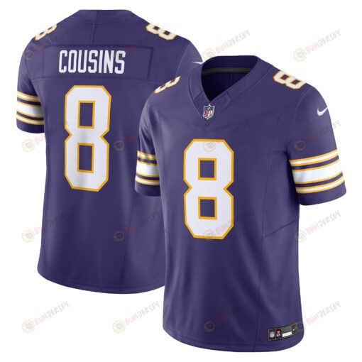 Kirk Cousins 8 Minnesota Vikings Classic Vapor F.U.S.E. Limited Men Jersey - Purple