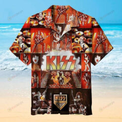 Kiss Rock Band Summer - 3D Printed Hawaiian Shirt