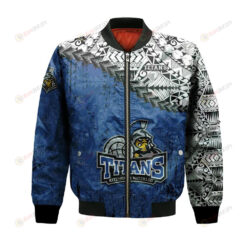 Kitchener-Waterloo Titans Bomber Jacket 3D Printed Grunge Polynesian Tattoo