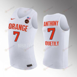 Kiyan Anthony 7 Syracuse Orange Class Of 2025 Uniform Jersey College Basketball White