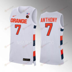 Kiyan Anthony 7 Syracuse Orange White Jersey College Basketball