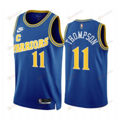 Klay Thompson 2022-23 Golden State Warriors Royal 11 Classic Edition Jersey - Men Jersey