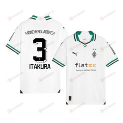 Ko Itakura 3 Borussia M?nchengladbach 2023-24 Home YOUTH Jersey - White