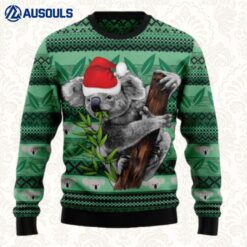 Koala Green Leaf Ugly Sweaters For Men Women Unisex