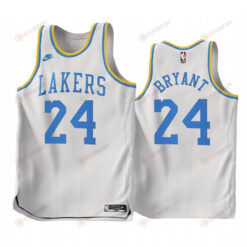 Kobe Bryant 24 Los Angeles Lakers 2022-23 Classic Edition White Jersey - Men Jersey
