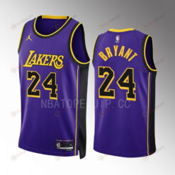 Kobe Bryant 24 Statement Edition Los Angeles Lakers Purple Men Jersey 2022-23 Swingman