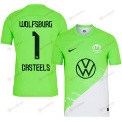 Koen Casteels 1 VfL Wolfsburg 2023-24 Home Men Jersey - Green