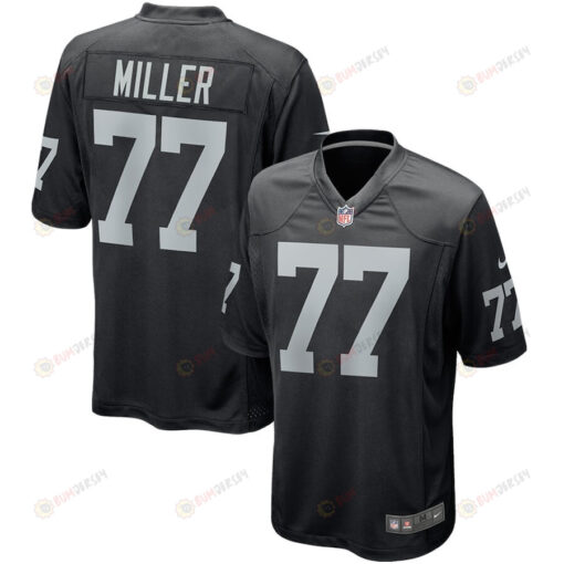 Kolton Miller 77 Las Vegas Raiders Game Men Jersey - Black