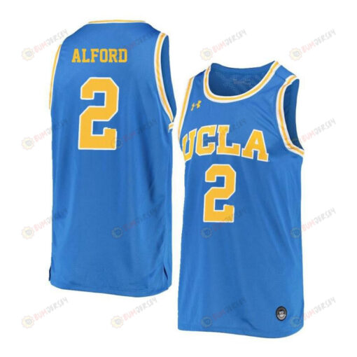 Kory Alford 2 UCLA Bruins Retro Elite Basketball Men Jersey - Blue