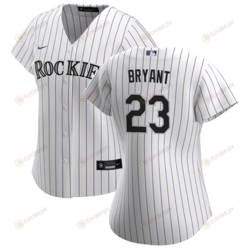 Kris Bryant 23 Colorado Rockies Women's Home Jersey - White Jersey