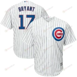 Kris Bryant Chicago Cubs Big And Tall Official Cool Base Player Jersey - White Royal