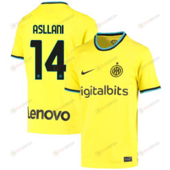 Kristjan Asllani 14 Inter Milan 2022/23 Third Jersey - Youth