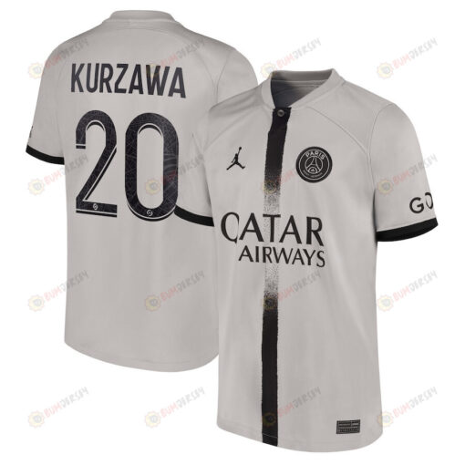 Kurzawa 20 Paris Saint-Germain Youth 2022/23 Away Player Jersey - Black