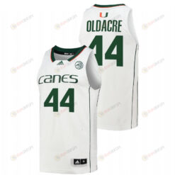 Kyla Oldacre 44 Miami Hurricanes College Basketball Men Jersey - White