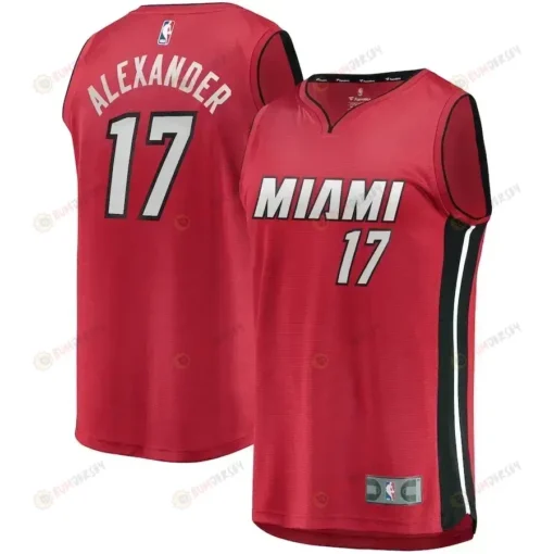 Kyle Alexander Miami Heat Fast Break Player Jersey Red - Statement Edition