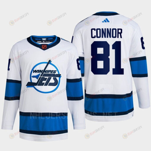 Kyle Connor 81 Reverse Retro 2.0 2022 Winnipeg Jets White Jersey Primegreen