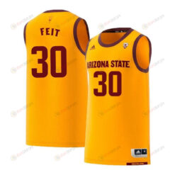 Kyle Feit 30 Arizona State Sun Devils Retro Basketball Men Jersey - Yellow
