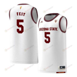 Kyle Feit 5 Arizona State Sun Devils Retro Basketball Men Jersey - White