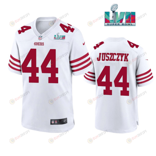 Kyle Juszczyk 44 San Francisco 49Ers Super Bowl LVII 2022 23 Game White Jersey