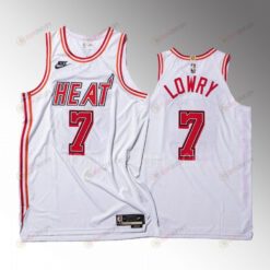 Kyle Lowry 7 Miami Heat 2022-23 35th Classic Edition Men Jersey White