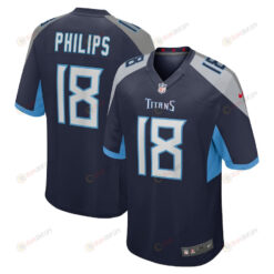 Kyle Philips Tennessee Titans Game Player Jersey - Navy