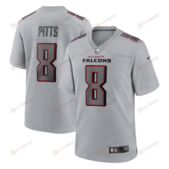 Kyle Pitts 8 Atlanta Falcons Atmosphere Fashion Game Jersey - Gray