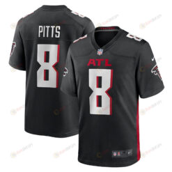 Kyle Pitts 8 Atlanta Falcons Game Jersey - Black