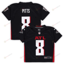 Kyle Pitts 8 Atlanta Falcons Preschool Game Jersey - Black