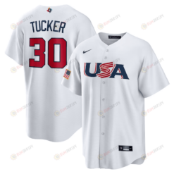 Kyle Tucker 30 USA Baseball 2023 World Baseball Classic Jersey - White