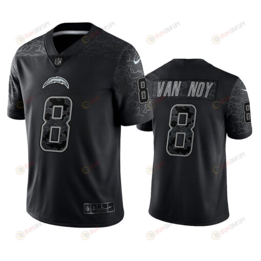 Kyle Van Noy 8 Los Angeles Chargers Black Reflective Limited Jersey - Men