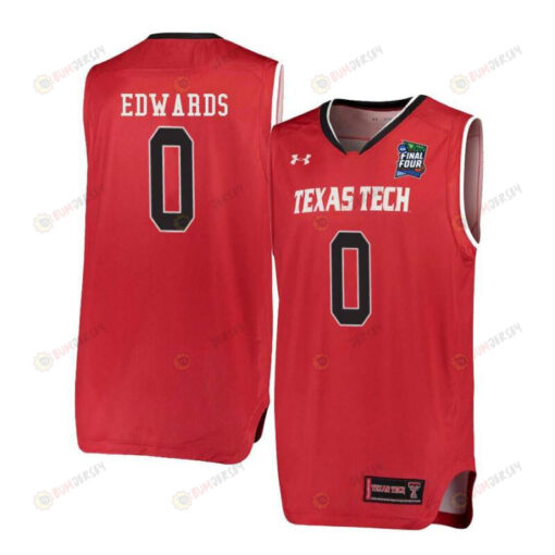 Kyler Edwards 00 Texas Tech Red Raiders Basketball Jersey Red