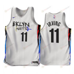 Kyrie Irving 11 2022-23 Brooklyn Nets White City Edition Jersey