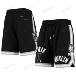 Kyrie Irving 11 Brooklyn Nets Black Team Player Shorts - Men