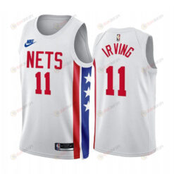 Kyrie Irving 2022-23 Brooklyn Nets White 11 Classic Edition Jersey - Men Jersey