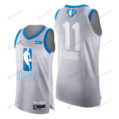 Kyrie Irving 2022 All-Star Grey Blue 75th Jersey Nets 11 - Men