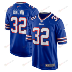 Kyron Brown 32 Buffalo Bills Game Men Jersey - Royal