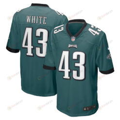 Kyzir White 43 Philadelphia Eagles Game Jersey - Midnight Green