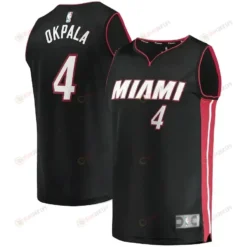 Kz Okpala Miami Heat Fast Break Jersey Black - Icon Edition