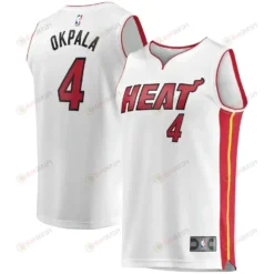 Kz Okpala Miami Heat Fast Break Player Jersey White - Association Edition