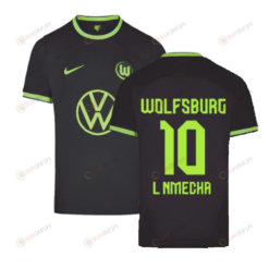 L Nmecha 10 Wolfsburg 2022-2023 Away Men Jersey - Black