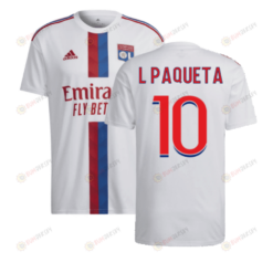 L Paqueta 10 Olympique Lyon 2022-2023 Home Men Jersey - White