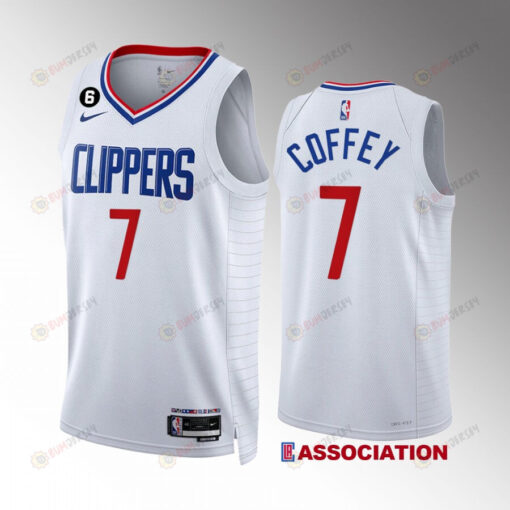 LA Clippers Amir Coffey 7 2022-23 Association Edition White Jersey Swingman