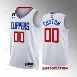 LA Clippers Custom 00 2022-23 Association Edition White Jersey Swingman