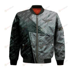 LIU Brooklyn Blackbirds Bomber Jacket 3D Printed Abstract Pattern Sport